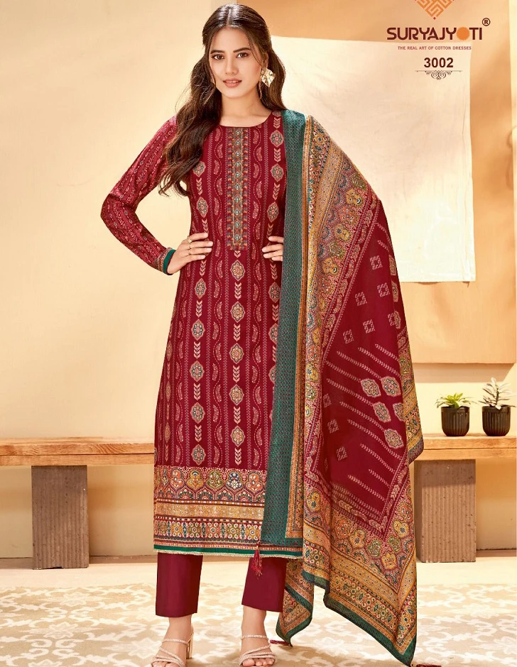 Suryajyoti Pushpa Vol-3 - Dress Material